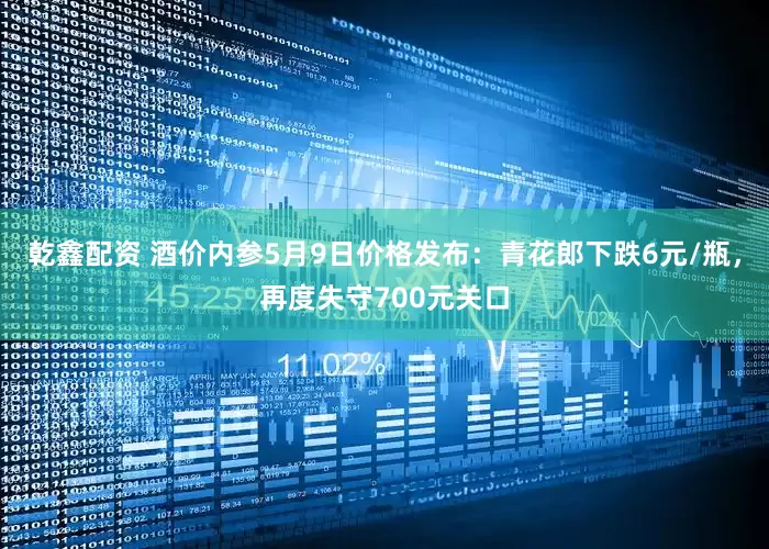 乾鑫配资 酒价内参5月9日价格发布：青花郎下跌6元/瓶，再度失守700元关口